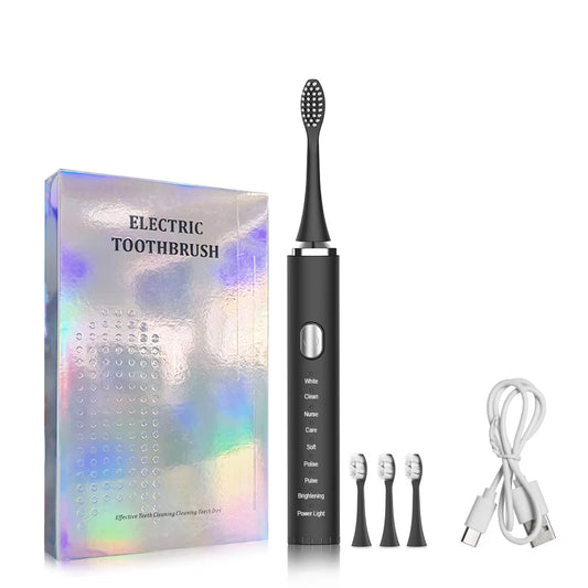Electric Toothbrush Sonic Electric Toothbrush for Teeth Brushes Vibration Dental Tooth Cleaner USB Rechargeable Tooth Brush Case